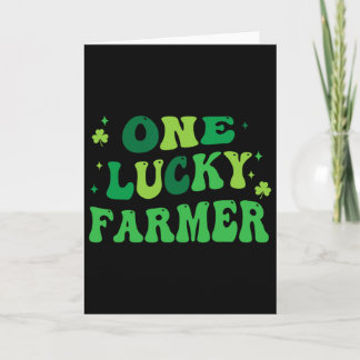 Ein glücklicher Farmer Lustiger St. Patrick's Day  Karte