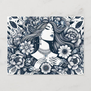 Ein glücklicher Frauentag, der Frauen überall ehrt Postkarte