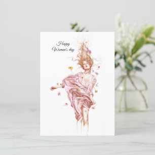Ein glücklicher Frauentag Feiertagskarte