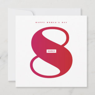 Ein glücklicher Frauentag! Internationaler Urlaub Einladung