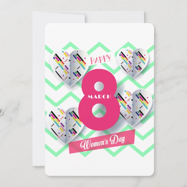 Ein glücklicher Frauentag! Internationaler Urlaub  Feiertagskarte (Vorderseite)