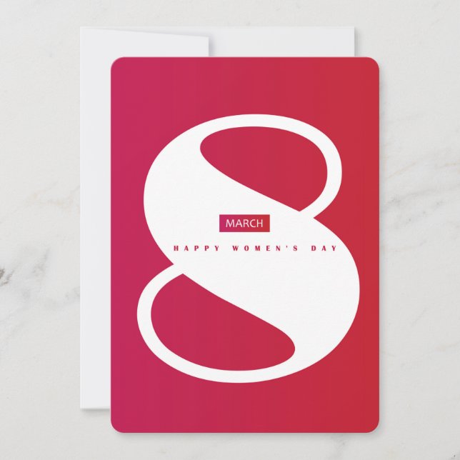 Ein glücklicher Frauentag! Internationaler Urlaub  Feiertagskarte (Vorderseite)
