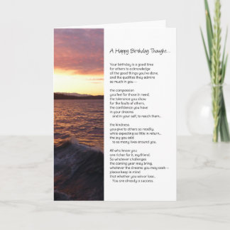 Ein glücklicher Geburtstag dachte.. Karte