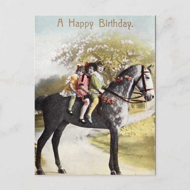 Ein glücklicher Geburtstag Postkarte (Vorderseite)