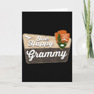 Ein glücklicher Grammy-Camper passende Geburtstags Karte