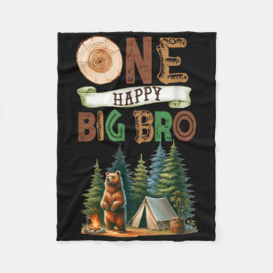 Ein glücklicher großer Bruder Camper erster Geburt Fleecedecke
