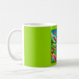 Ein glücklicher Hase und Igel Kaffeetasse