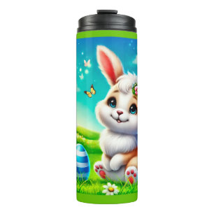 Ein glücklicher Hasse Thermosbecher
