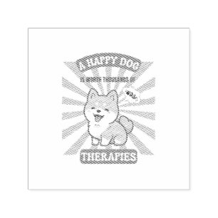 Ein glücklicher Hund, Shiba, niedlich Permastempel