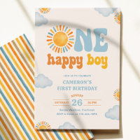 Ein glücklicher Junge Sonnenschein 1. Geburtstag 