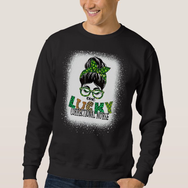 Ein glücklicher korrigierter Krankenschwester brac Sweatshirt (Vorderseite)