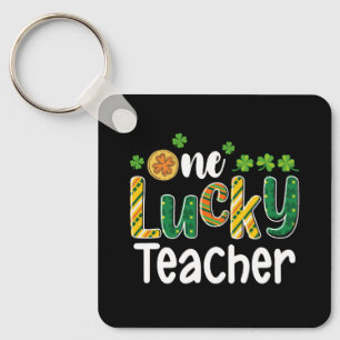 Ein glücklicher Lehrer Schule St. Patrick's Day Schlüsselanhänger
