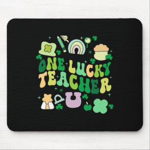 Ein glücklicher Lehrer St. Patrick's Day Irischer Mousepad