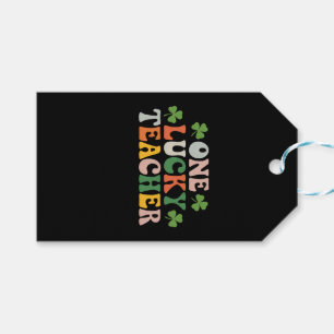 Ein glücklicher Lehrer unterrichtet retro St. Patr Geschenkanhänger