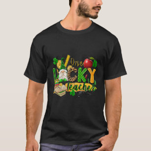 Ein glücklicher Lehrer Western St Patricks Day Gno T-Shirt