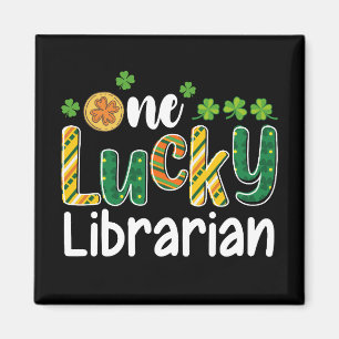 Ein glücklicher Librarian School St. Patrick's Day Magnet