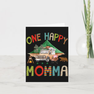 Ein glücklicher Momma-Camper 1. Geburtstag Junge C Karte