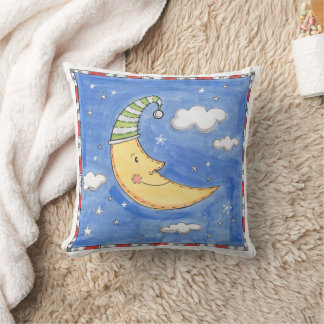 Ein glücklicher Mond  Kissen