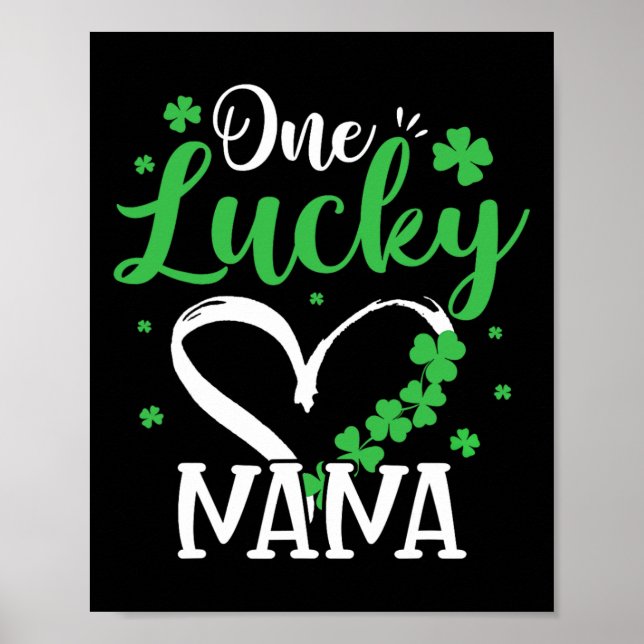 Ein glücklicher Nana St. Patrick's Day Irisches Gr Poster (Vorne)