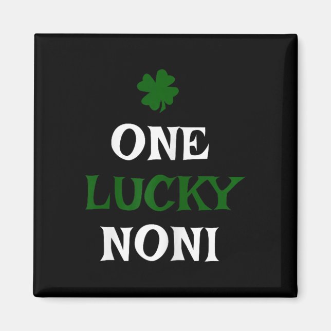 Ein glücklicher Noni St. Patrick's Day Lustiger Ir Magnet (Vorne)