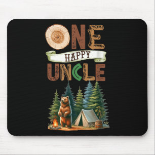 Ein glücklicher Onkel Camper Erster Geburtstag Cam Mousepad
