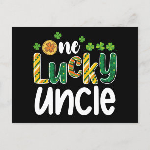 Ein glücklicher Onkel Matching Family St Patrick's Postkarte