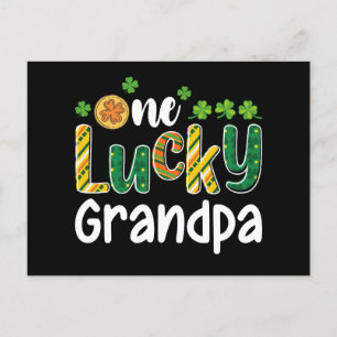 Ein glücklicher Opa Matching Family St Patrick's D Postkarte