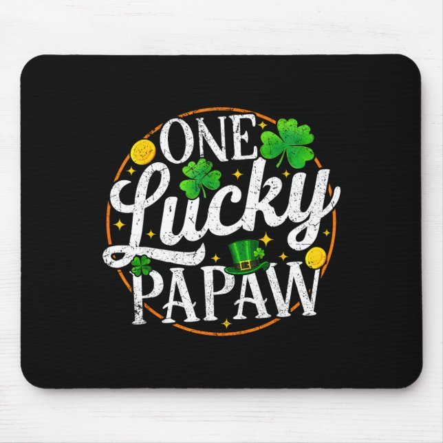 Ein glücklicher Opa St. Patricks Day Shamrock Männ Mousepad (Vorne)