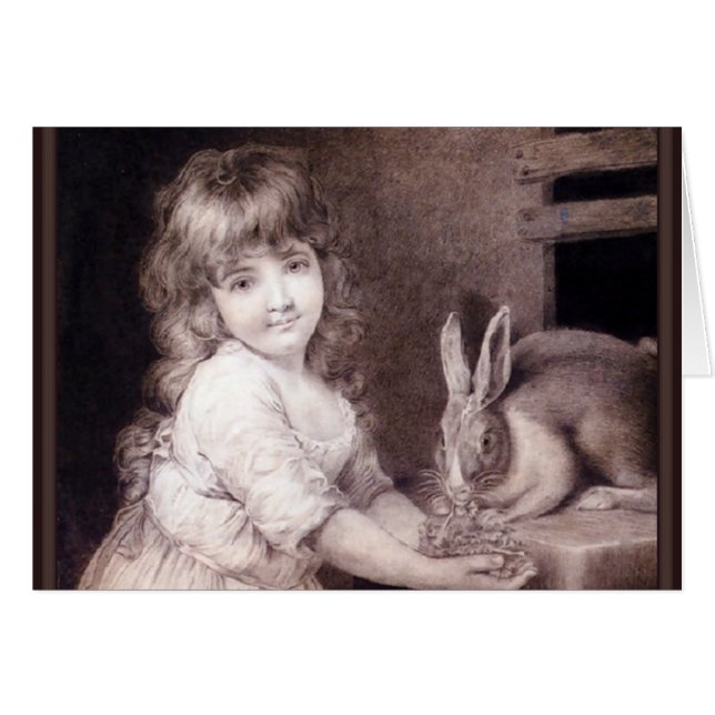 Ein glücklicher Ostern ... Vintage Osterkarte (Vorderseite (Horizontal))