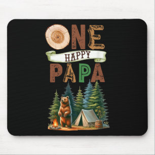 Ein glücklicher Papa Camper Erster Geburtstag Camp Mousepad