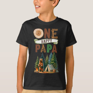Ein glücklicher Papa Camper zum ersten Geburtstag T-Shirt