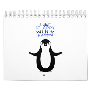 Ein glücklicher Pinguin Kalender