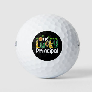 Ein glücklicher Schulleiter St Patrick's Day Golfball
