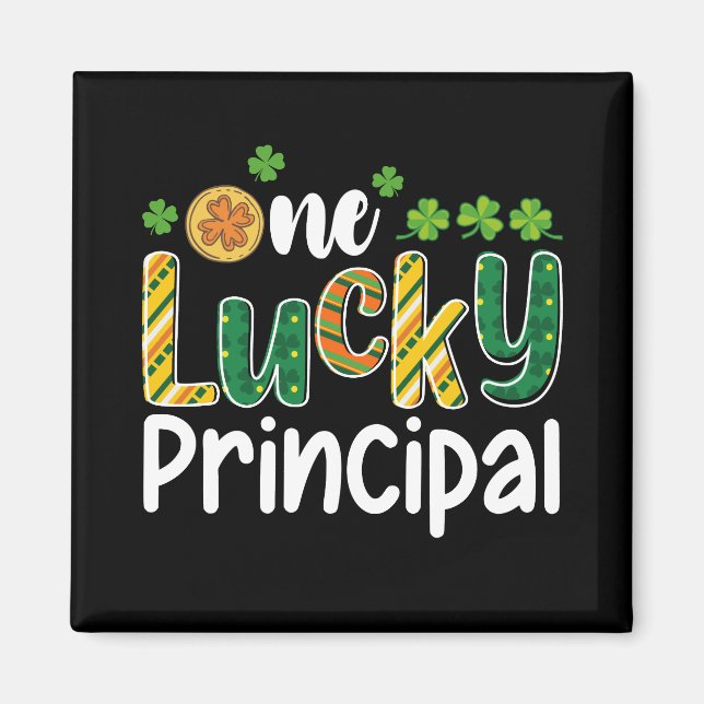 Ein glücklicher Schulleiter St Patrick's Day Magnet (Vorne)