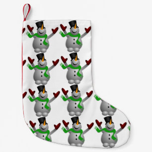 Ein glücklicher Snowman Kleiner Weihnachtsstrumpf