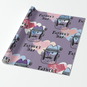 Ein glücklicher Tag für den Vater. Einzigartiges G Geschenkpapier