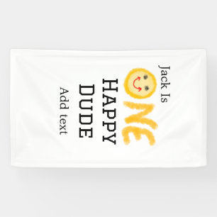 Ein glücklicher Typ 1 glücklicher Geburtstag Läche Banner