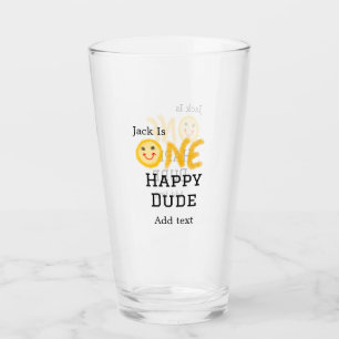 Ein glücklicher Typ 1 glücklicher Geburtstag Smile Glas