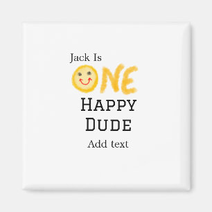 Ein glücklicher Typ 1 glücklicher Geburtstag Smile Magnet