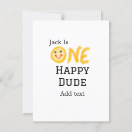 Ein glücklicher Typ 1 glücklicher Geburtstag Smile Postkarte