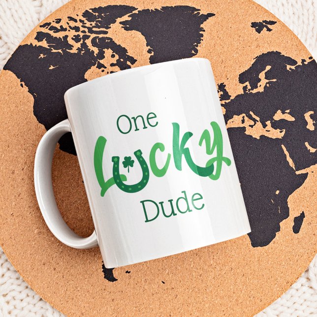 Ein glücklicher Typ | Individualisierbarer St Patr Kaffeetasse (Von Creator hochgeladen)
