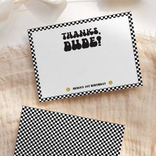 Ein glücklicher Typ   Jungen Krasse Kinder 1. Gebu Dankeskarte