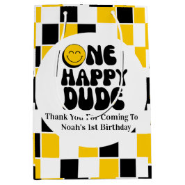 Ein glücklicher Typ Personalisiert Geburtstag Mittlere Geschenktüte