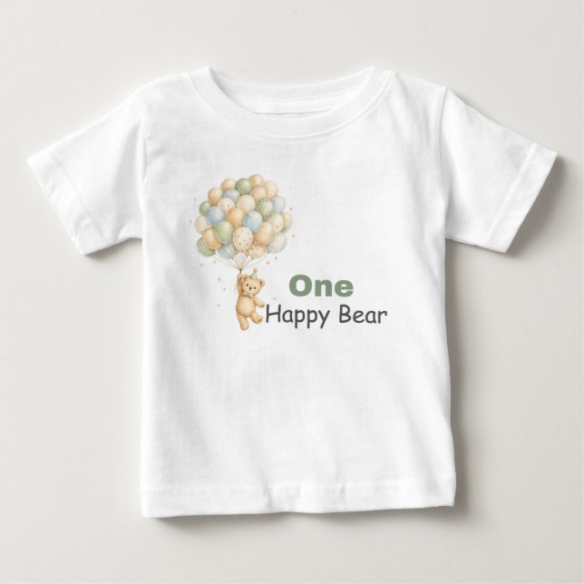 Ein glückliches Bärchen Baby T-Shirt (Vorderseite)