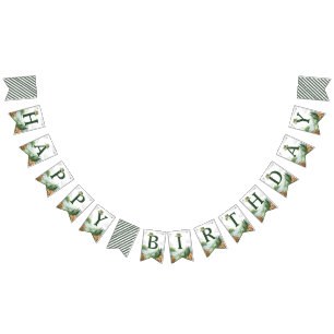 Ein glückliches Camper-Geburtstagsbanner Bunting-S Wimpelkette