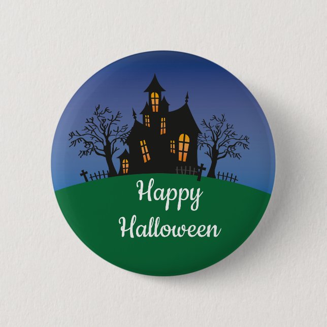 Ein glückliches Halloween Button (Vorderseite)