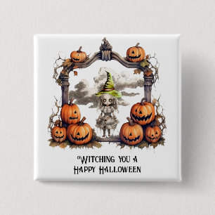 Ein glückliches Halloween Button