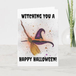 Ein glückliches Halloween-Kartenspiel Karte