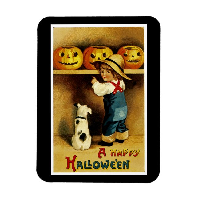Ein glückliches Halloween Magnet (Vertikal)