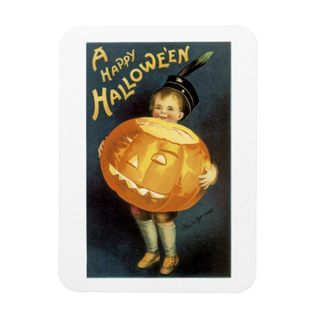 Ein glückliches Halloween Magnet (Vertikal)